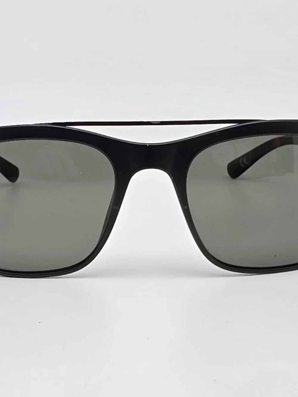 Suncloud Tabor Black Frame Polarized Grey/Green Lens Aviator Sunglasses w/ Case